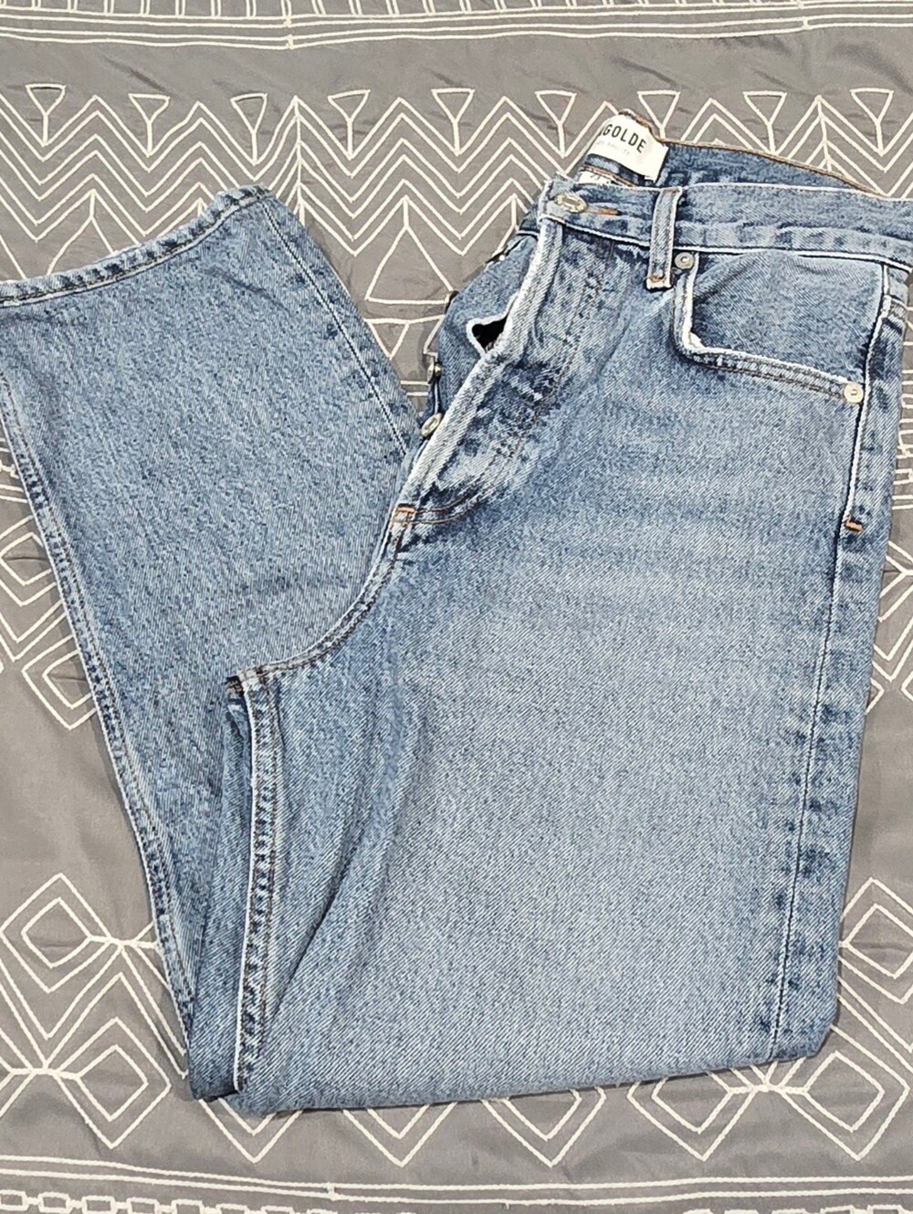 AGOLDE 90s Punch Waist High Rise Straight Leg Size 23